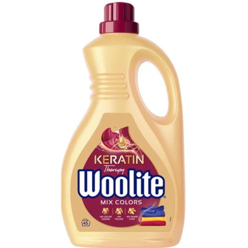 Гель для прання кольорових речей Woolite Mix Colors Keratin Therapy, 2.7 л